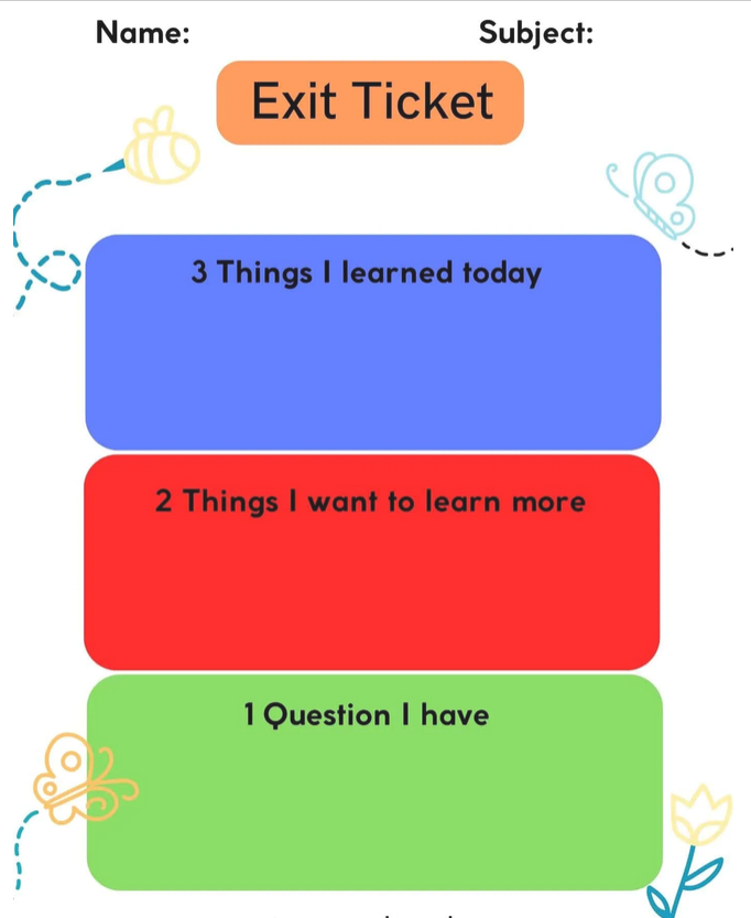 Exit Ticket