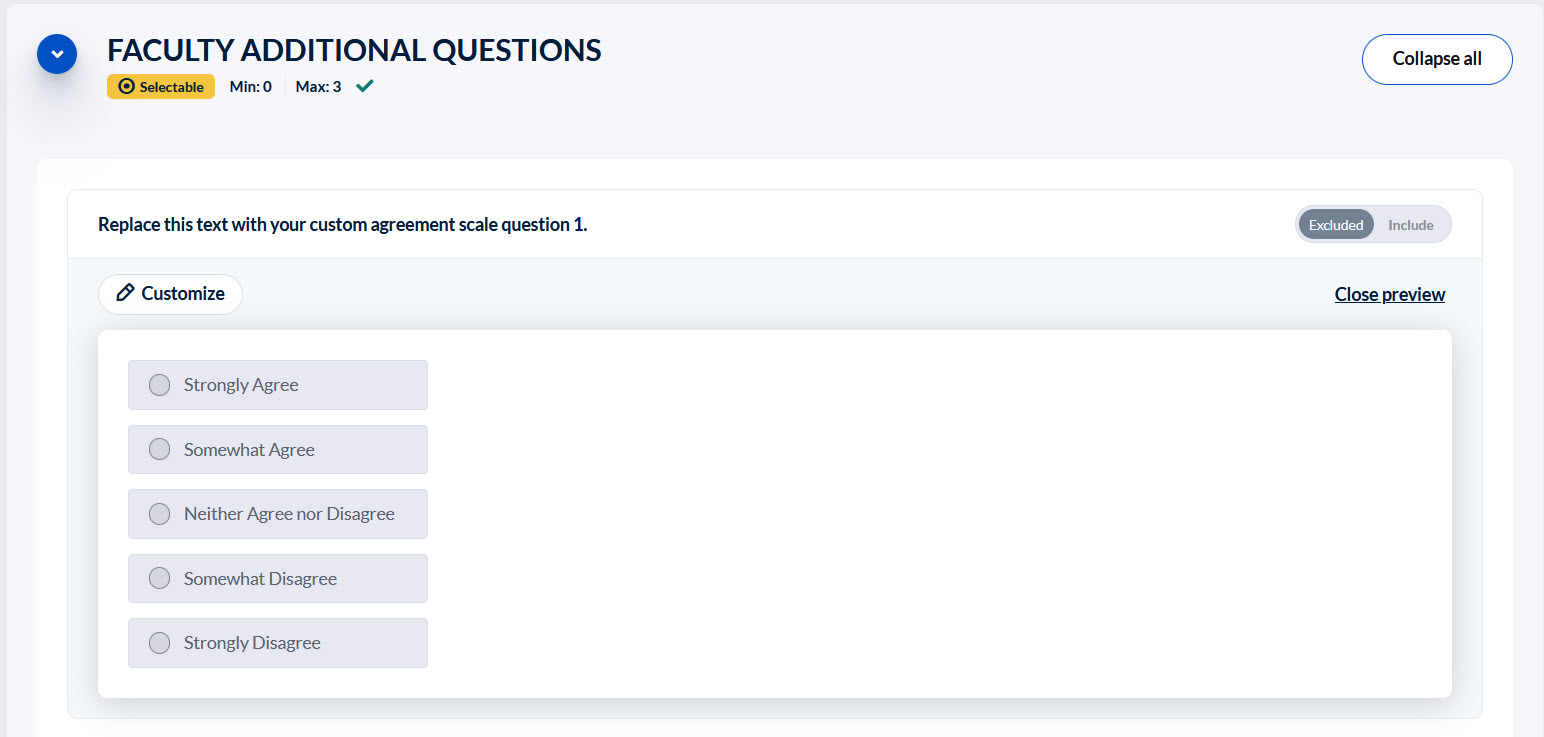 Personalize Questions - Scale