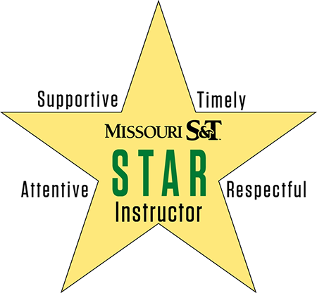 STAR Instructor Logo - Stands for Supportive, Timely, Attentive, and Respectful instructor